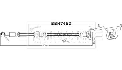 спирачен маркуч BORG & BECK BBH7463