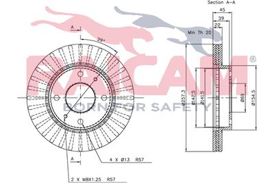 RAICAM RD00508 Тормозные диски для HYUNDAI SONATA II (Y-2) 2.0 i