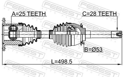 Drive Shaft 1414-MUS