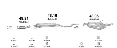 Układ wydechowy POLMO POLMO00108