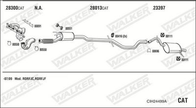 Изпускателна система WALKER CIH24499A