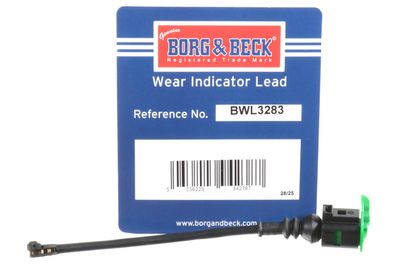 предупредителен контактен сензор, износване на накладките BORG & BECK BWL3283