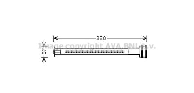 AVA QUALITY COOLING CND225 Осушитель кондиционера  для PEUGEOT 1007 (Пежо 1007)