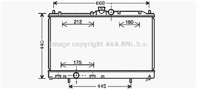 AVA QUALITY COOLING MT2195 Крышка радиатора для MITSUBISHI LANCER VI (CJ_, CP_)