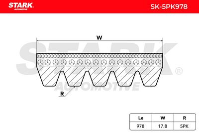 пистов ремък STARK SK-5PK978