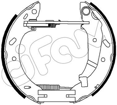 Комплект тормозных колодок CIFAM 151-311 для DODGE STRATUS