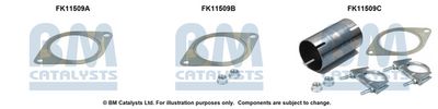 zestaw montażowy, filtr sadzy / filtr cząstek stałych BM CATALYSTS FK11509