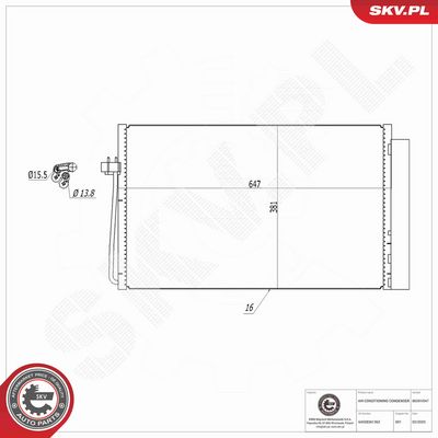 CONDENSATOR CLIMATIZARE ESEN SKV 86SKV047 6