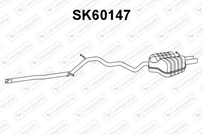 Глушитель выхлопных газов конечный VENEPORTE SK60147 для SKODA SUPERB