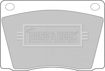 Комплект тормозных колодок, дисковый тормоз BORG & BECK BBP1011 для ASTON MARTIN DB6