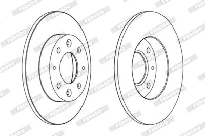 BREMSSCHEIBE FERODO DDF1395 1