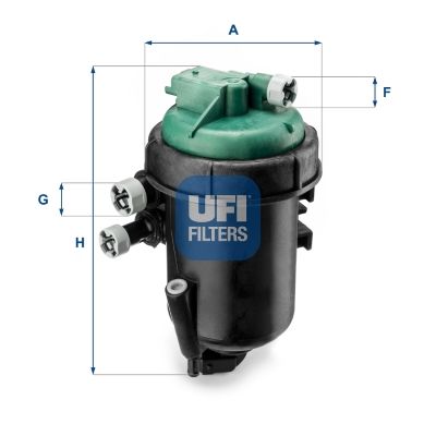 UFI 55.173.00 Топливный фильтр  для FIAT IDEA (Фиат Идеа)