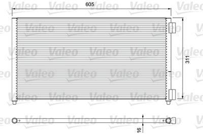 VALEO 817799 Конденсатор, кондиционер 