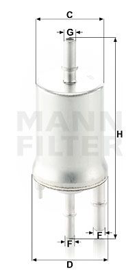 Kraftstofffilter MANN-FILTER WK 6015