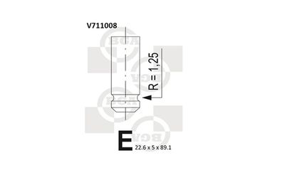 BGA V711008 Клапан выпускной  для DAIHATSU TERIOS (Дайхатсу Териос)