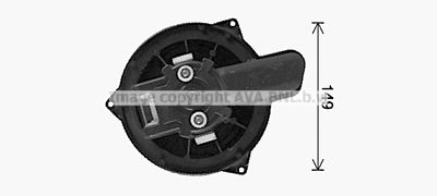 Вентилятор салона AVA QUALITY COOLING FT8477 для ABARTH 500C