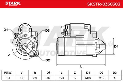 стартер STARK SKSTR-0330303