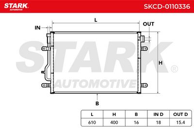 кондензатор, климатизация STARK SKCD-0110336