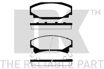 Комплект тормозных колодок, дисковый тормоз NK 229208 для CADILLAC SEVILLE