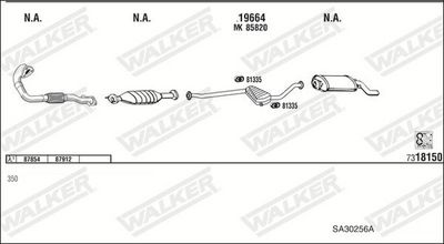 Изпускателна система WALKER SA30256A