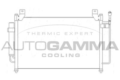 Конденсатор, кондиционер AUTOGAMMA 105197 для MAZDA CX-7