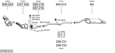 Układ wydechowy BOSAL SYS01013