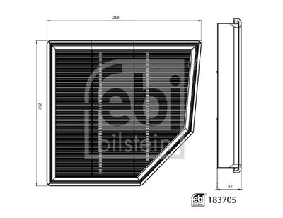 Filtr powietrza FEBI BILSTEIN 183705