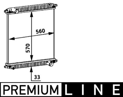 Radiateur - CR703000P - MAHLE