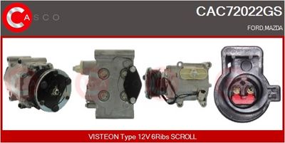 COMPRESOR CLIMATIZARE CASCO CAC72022GS