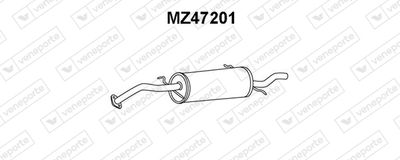 VENEPORTE MZ47201 Глушитель выхлопных газов  для MAZDA 323 S IV (BG) 1.3