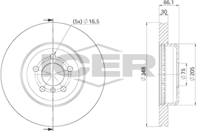 спирачен диск ICER 78BD3554-2