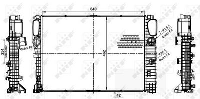 Radiator, engine cooling 53979