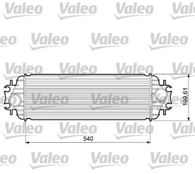 VALEO 817554 Интеркулер  для OPEL VIVARO (Опель Виваро)