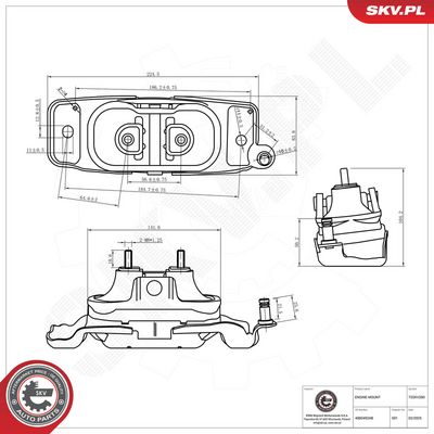Zavěšení motoru ESEN SKV 75SKV280