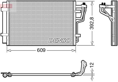 DENSO DCN41013 Радиатор кондиционера  для KIA CEED (Киа Кеед)