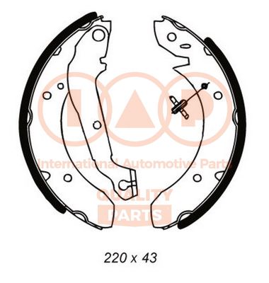 Комплект тормозных колодок IAP QUALITY PARTS 705-07030 для HYUNDAI SONATA