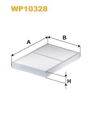 Cabinefilter past: RVI C, K, T  VOLVO FH, FH II, FH III, FH16 II, FH16 III, FM II, FM III, FMX, FMX II, FMX III 09.05-