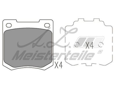 комплект спирачно феродо, дискови спирачки A.Z. Meisterteile AZMT-44-022-1874