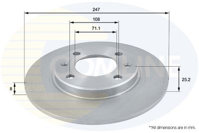 Brzdový kotouč COMLINE ADC1512