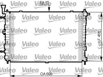 VALEO 735516 Радиатор охлаждения двигателя  для HYUNDAI ELANTRA (Хендай Елантра)
