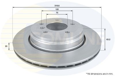 спирачен диск COMLINE ADC1726V