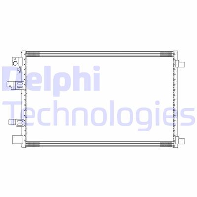 Конденсатор, кондиционер DELPHI CF20310 для NISSAN QASHQAI