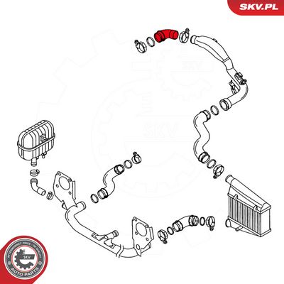 Hadička plnícího vzduchu SKV 24SKV029