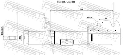 AMORTIZOR FEBEST 10110002FR 1