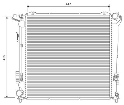 RADIATOR RACIRE MOTOR VALEO 701626