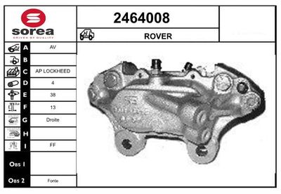 Тормозной суппорт EAI 2464008 для AUSTIN AMBASSADOR