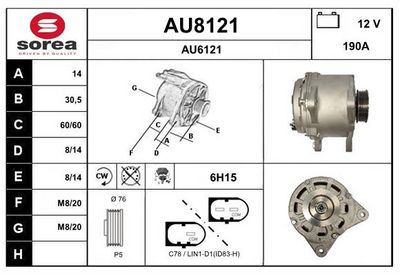 GENERATOR SNRA AU8121