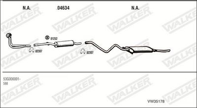Изпускателна система WALKER VW35178