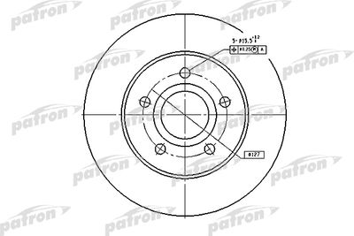 PATRON PBD5118 Тормозные диски  для JEEP GRAND CHEROKEE (Джип Гранд чероkее)