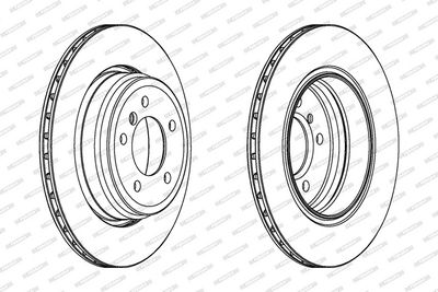 BREMSSCHEIBE FERODO DDF1244C1 1